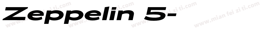 Zeppelin 5字体转换